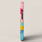 What It Is - memphis throwback banana fruit retro minimal pattern neon bright 1980s 80s style art iPhone Case Gallery Image 2