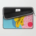 What It Is - memphis throwback banana fruit retro minimal pattern neon bright 1980s 80s style art Laptop Sleeve Gallery Image 2