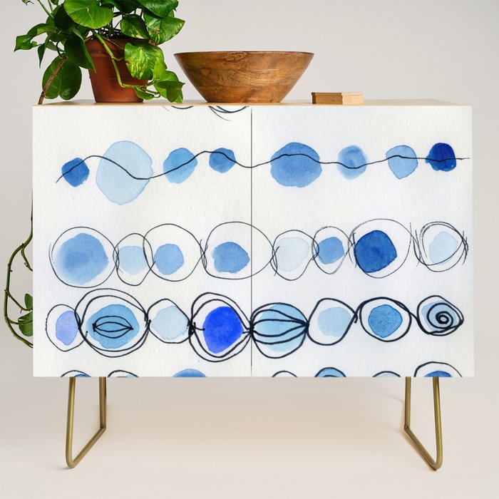 She Kept Bits of the Sea in Her Heart Credenza Gallery Image 1