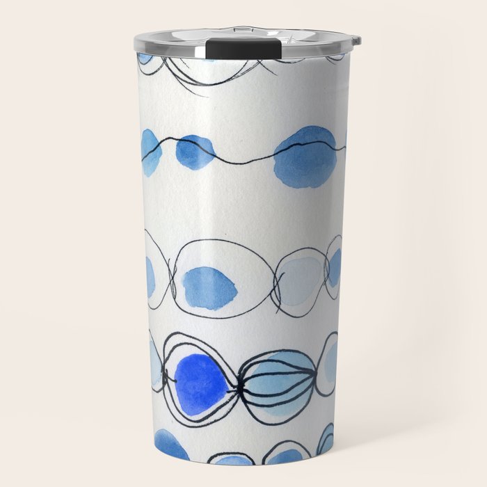 She Kept Bits of the Sea in Her Heart Travel Mug Gallery Image 1