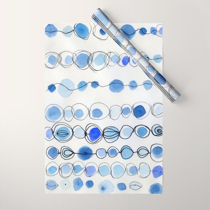 She Kept Bits of the Sea in Her Heart Wrapping Paper Gallery Image 1