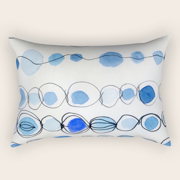 She Kept Bits of the Sea in Her Heart Rectangular Pillow Gallery Image 2