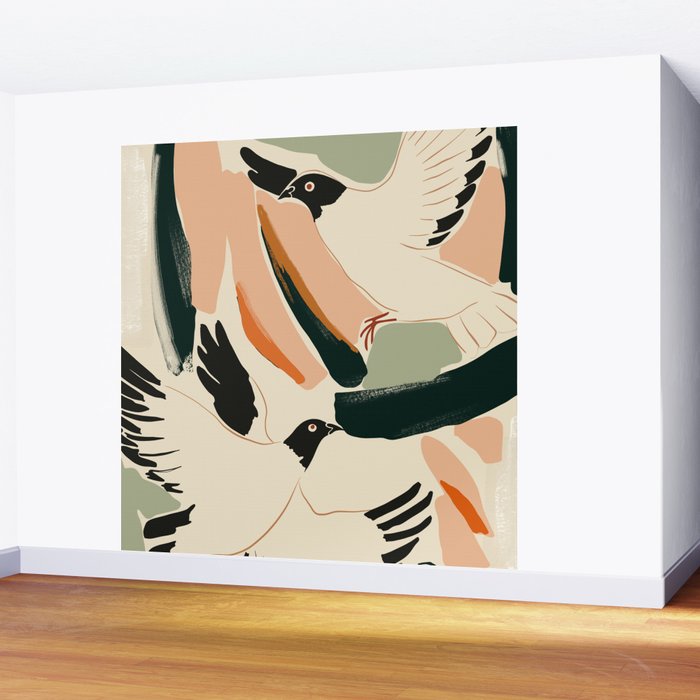 Flying Birds 2 Wall Mural Gallery Image 2