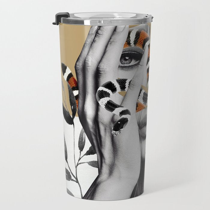Woman and snakes Travel Mug Gallery Image 3