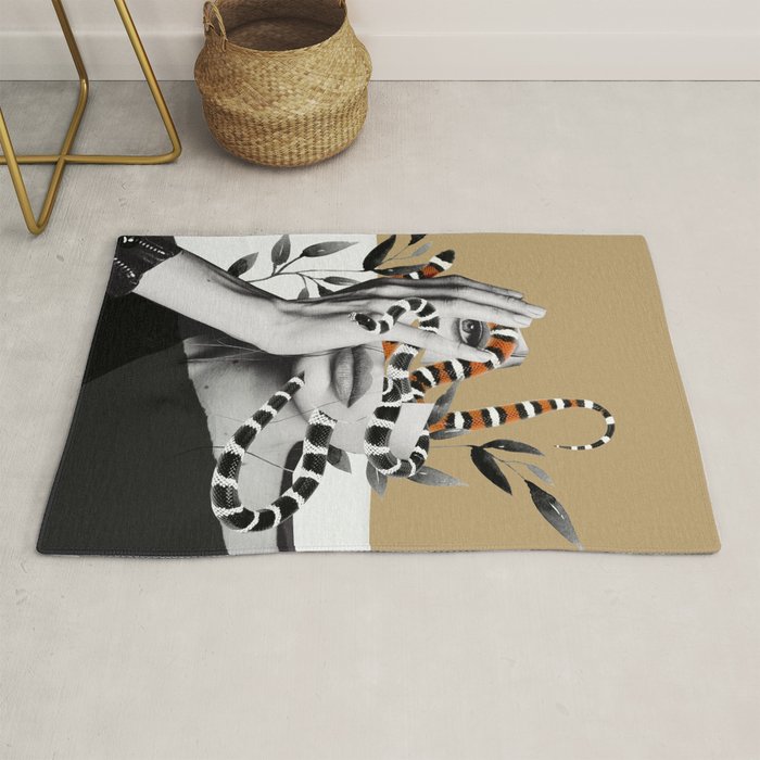 Woman and snakes Rug Gallery Image 1