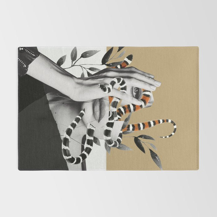 Woman and snakes Rug Gallery Image 2