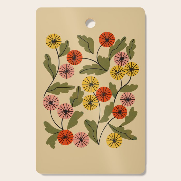 Autumn Mums Cutting Board Gallery Image 1