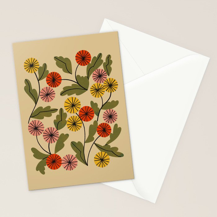 Autumn Mums Stationery Card Gallery Image 2
