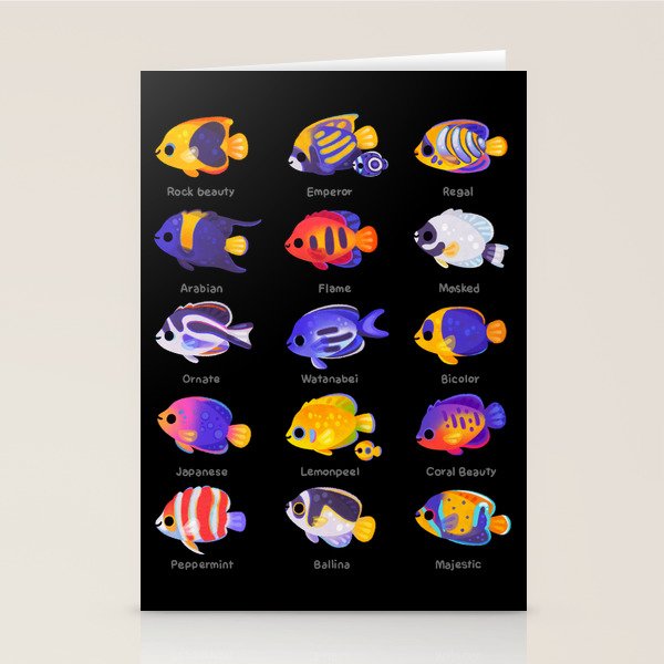 Angelfish! (marine) Stationery Card Gallery Image 1