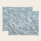 Crystal Clear Blue Water Photo Art Print | Crete Island Summer Holiday | Greece Travel Photography Placemat Gallery Image 1