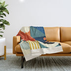 Roud Flow No 3 Throw Blanket Gallery Image 1
