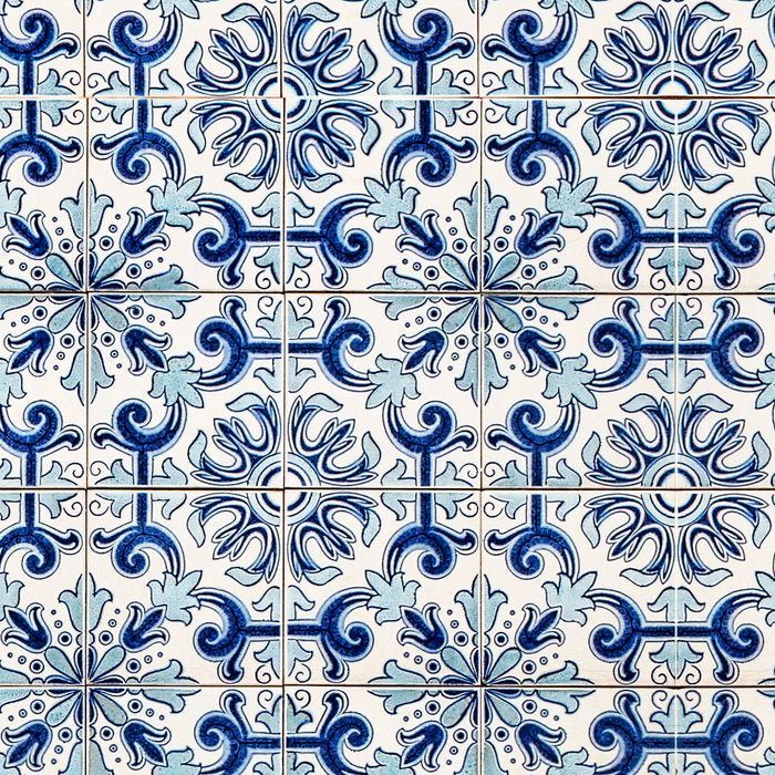 Portuguese tiles pattern blue Coffee Mug Gallery Image 2