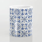 Portuguese tiles pattern blue Coffee Mug Gallery Image 4