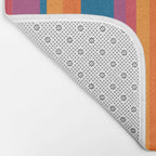 Classic Stripes III - Retro Rainbow  Bath Mat Gallery Image 2