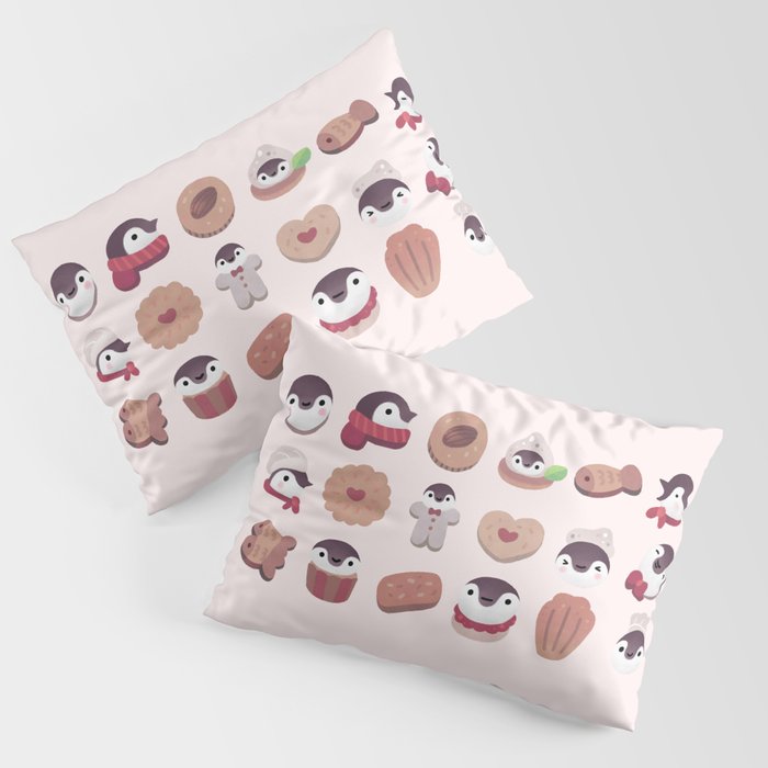 Cookie & cream & penguin - pink pattern Pillow Sham Gallery Image 3