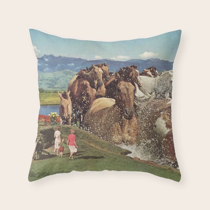 Stampede Throw Pillow Gallery Image 1