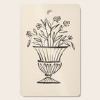 Garden Pot Antique Vase Flower Illustration Cutting Board Gallery Image 1