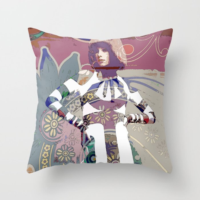GIRL# 92 Throw Pillow Gallery Image 1