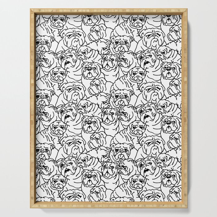 Oh English Bulldog Serving Tray Gallery Image 1