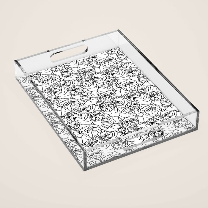 Oh English Bulldog Acrylic Tray Gallery Image 1