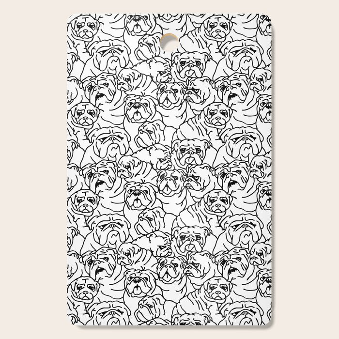 Oh English Bulldog Cutting Board Gallery Image 1