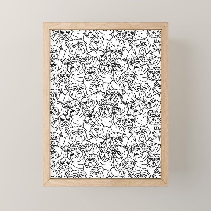 Oh English Bulldog Mini Art Print Gallery Image 1