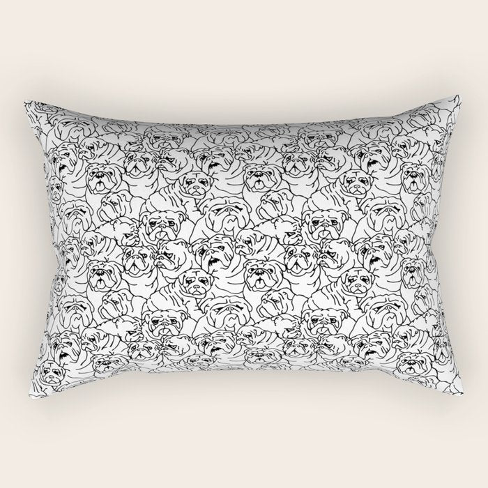 Oh English Bulldog Rectangular Pillow Gallery Image 2