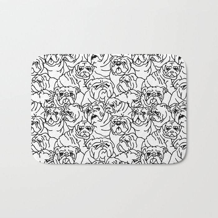 Oh English Bulldog Bath Mat Gallery Image 1