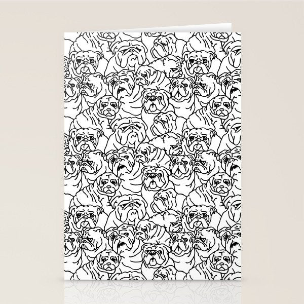 Oh English Bulldog Stationery Card Gallery Image 2