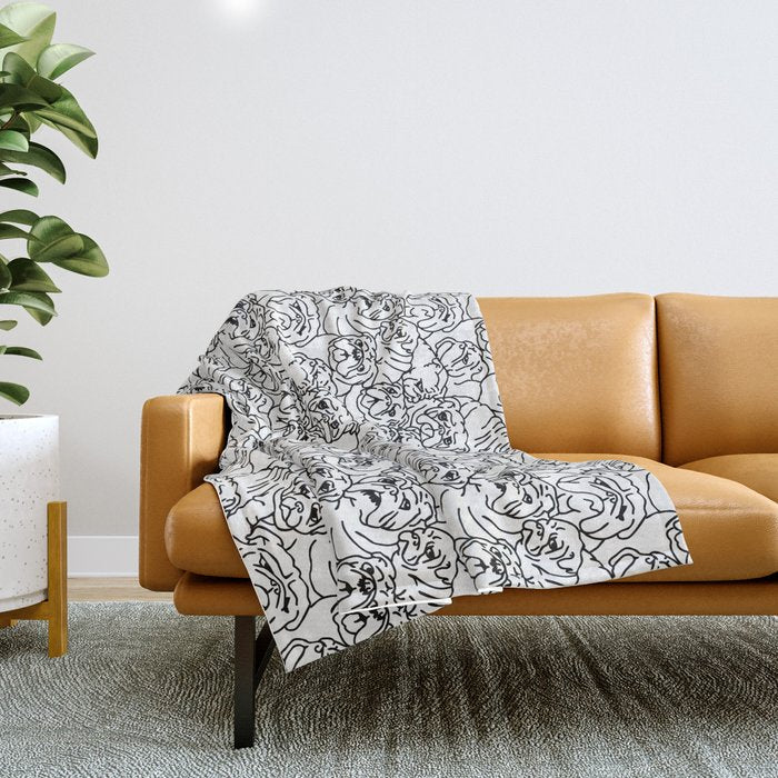 Oh English Bulldog Throw Blanket Gallery Image 1