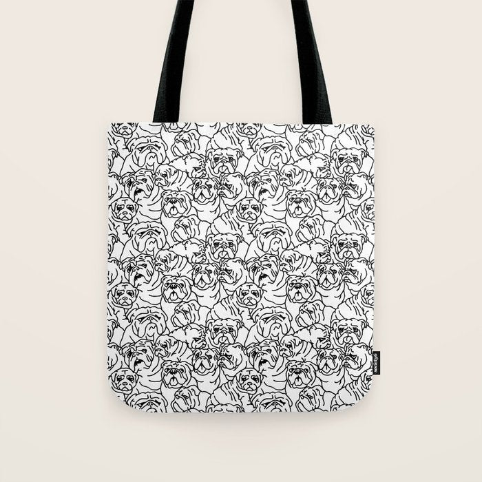 Oh English Bulldog Tote Bag Gallery Image 1