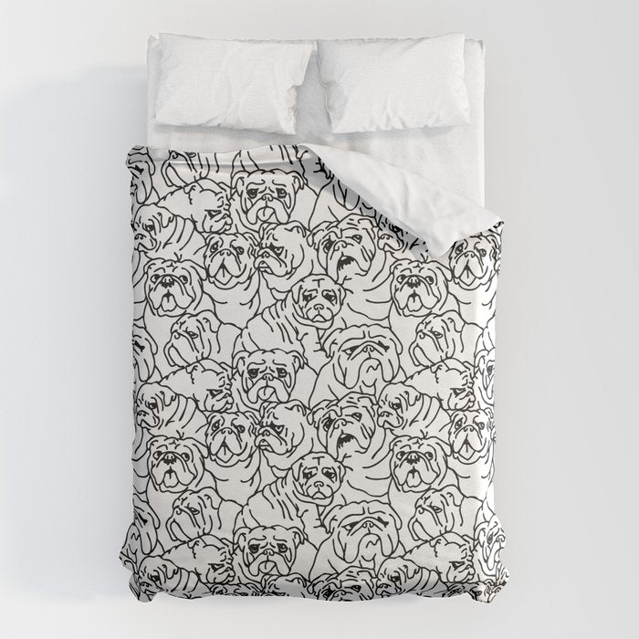 Oh English Bulldog Duvet Cover Gallery Image 1