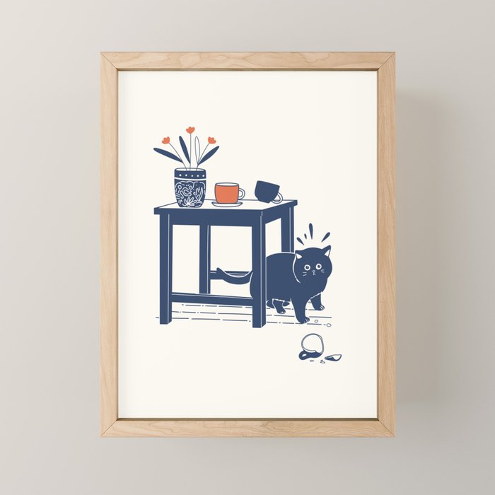Broken Cup Mini Art Print Gallery Image 1