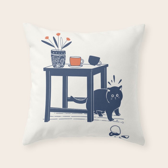 Broken Cup Throw Pillow Gallery Image 6