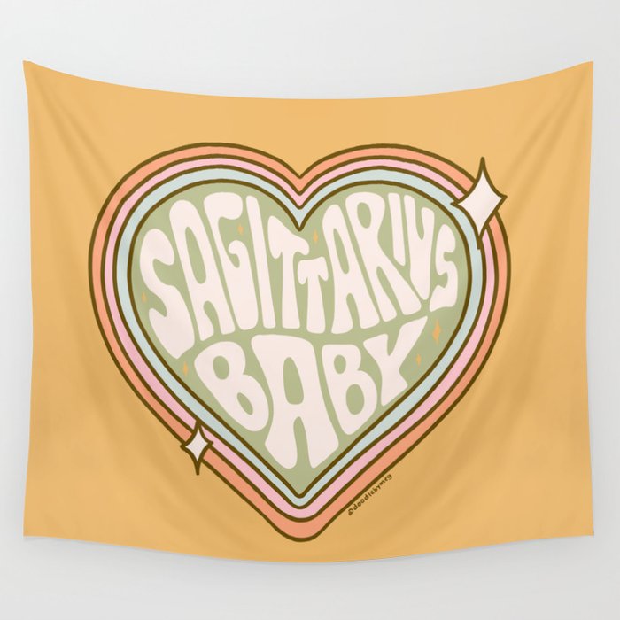 Sagittarius Baby Wall Tapestry Gallery Image 1