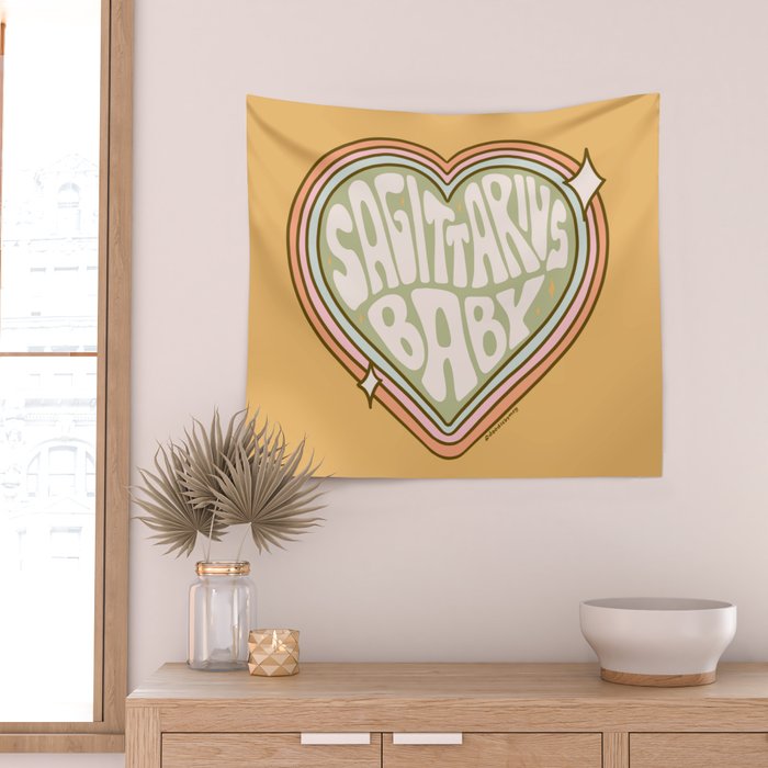 Sagittarius Baby Wall Tapestry Gallery Image 2