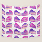 Cake Slices - Unicorn Palette Wall Tapestry Gallery Image 4