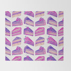 Cake Slices - Unicorn Palette Throw Blanket Gallery Image 2