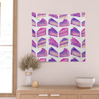 Cake Slices - Unicorn Palette Wall Tapestry Gallery Image 2