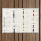 Werner's nomenclature of colour Version II Outdoor Rug Gallery Image 1