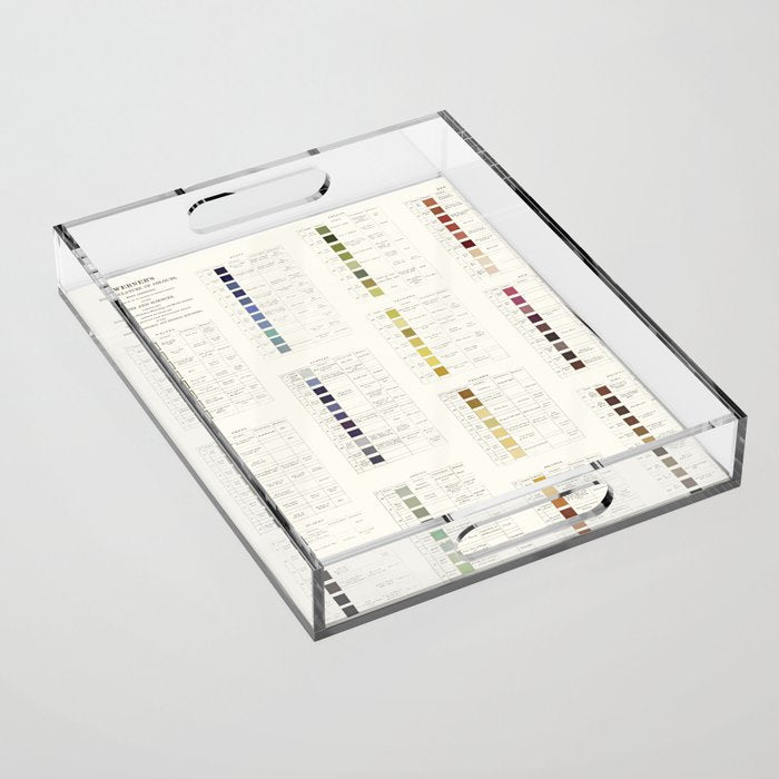 Werner's nomenclature of colour Version II Acrylic Tray Gallery Image 1