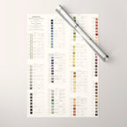 Werner's nomenclature of colour Version II Wrapping Paper Gallery Image 1