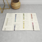 Werner's nomenclature of colour Version II Rug Gallery Image 1