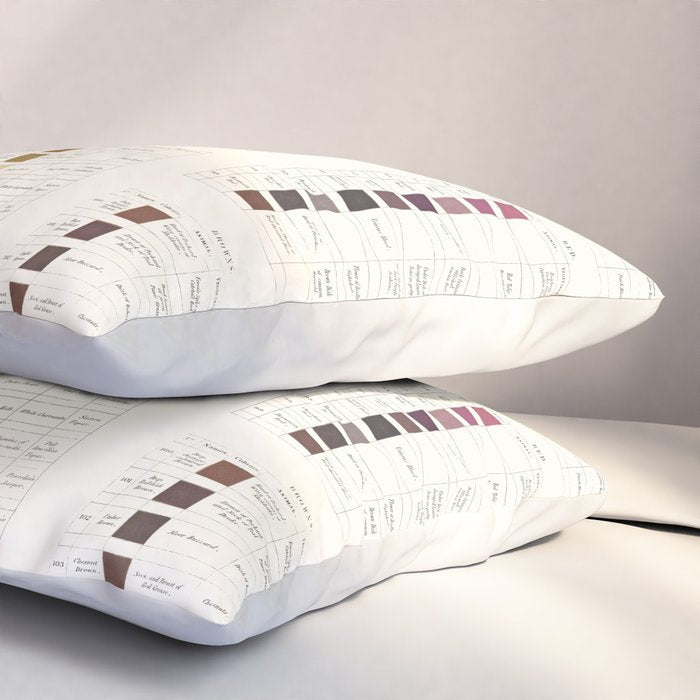 Werner's nomenclature of colour Version II Pillow Sham Gallery Image 3