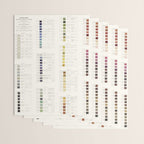 Werner's nomenclature of colour Version II Wrapping Paper Gallery Image 3