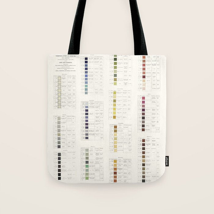 Werner's nomenclature of colour Version II Tote Bag Gallery Image 1