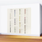 Werner's nomenclature of colour Version II Wall Mural Gallery Image 2