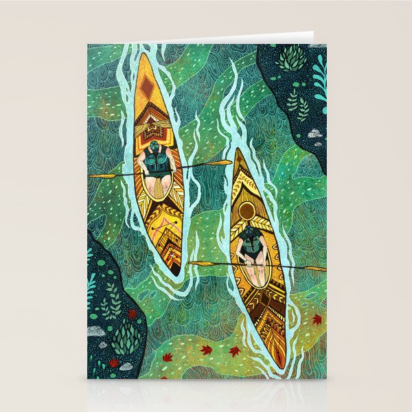 Kayaking Stationery Card Gallery Image 1