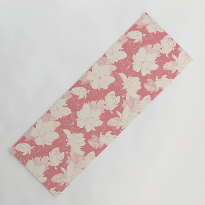 Big floral blossoms-SSF Yoga Mat Gallery Image 1