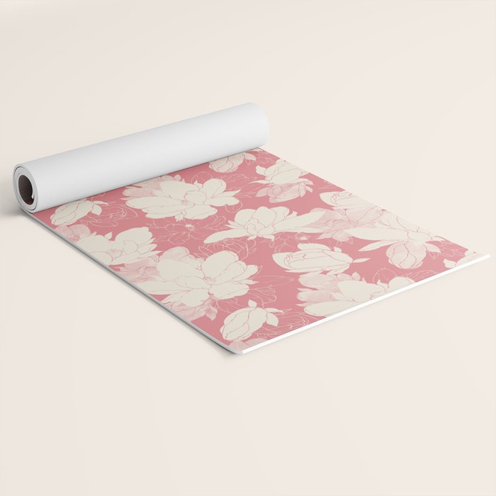 Big floral blossoms-SSF Yoga Mat Gallery Image 2
